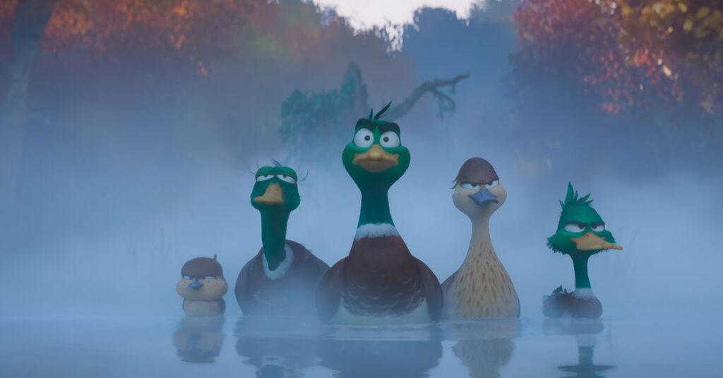 ducks are in the water from Migration  movie